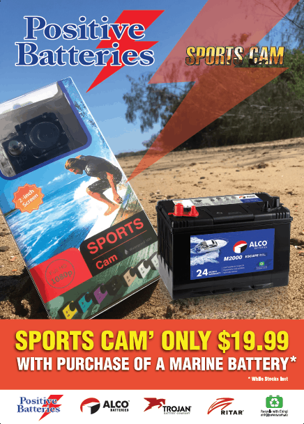 Sports Cam only $19.99 with purchase of a Boat battery, while stocks last