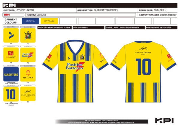 16. Away Jersey - U15 Girls - SUB-JER - Prodn MockUp